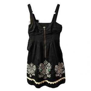 ANTHROPOLOGIE FLOREAT SANORA EMBROIDERED DRESS